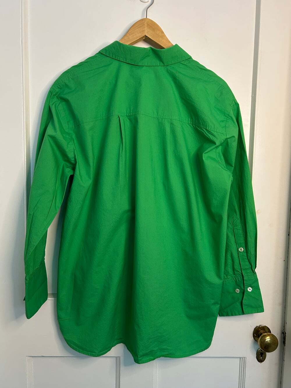 Women's Oversized Kelly Green Collared Shirt from Mango Size XS - Picture 8 of 11